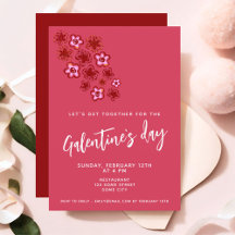 Blommor Röda Rosa Vänner Galentine`s Dag