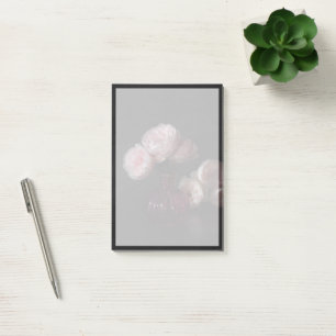Blommor Rosa av Blek i Vas Post-it Block