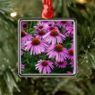Blommor Rosa Coneflower Garden Julgransprydnad Metall