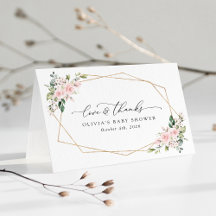  blommor, Rosa Flowers, Boho, Baby Shower