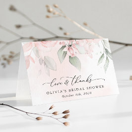  blommor, Rosa Flowers, Boho, Möhippa Tack Kort