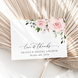  blommor, Rosa Flowers, Boho, Möhippa Tack Kort
