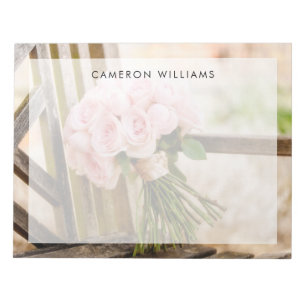 Blommor Rosa ros Bouquet Anteckningsblock