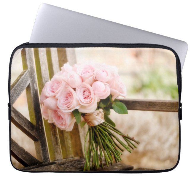 Blommor | Rosa ros Bouquet Laptop Fodral (Framsidan)