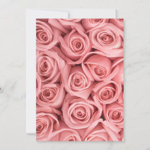 Blommor ROSA ROS Tack Kort