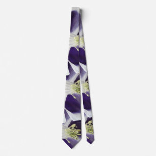 Blommor runt Photo Mönster Tie Slips