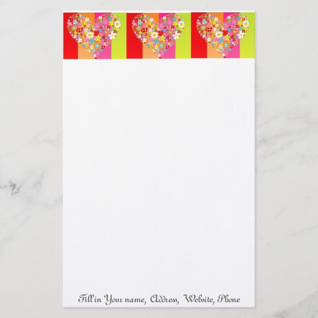 BLOMMOR SÄRSKILD STATIONÄR - BREV (Framsida)