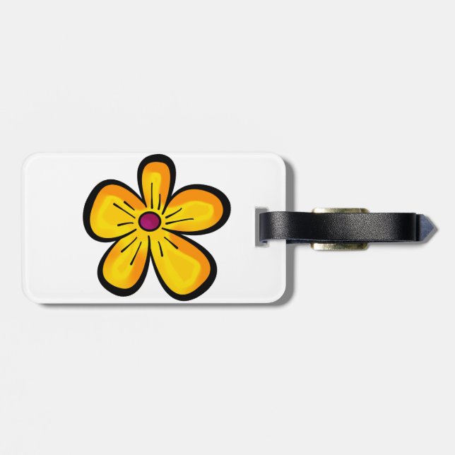 Blommor seriefigur bagagebricka (Baksida Vågrät)