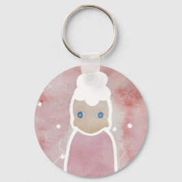 Blommor skall vara vita nyckelring