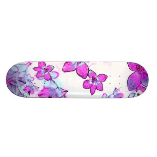 blommor skateboard bräda 20,5 cm