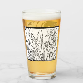 Blommor skissade glasögon glaskopp