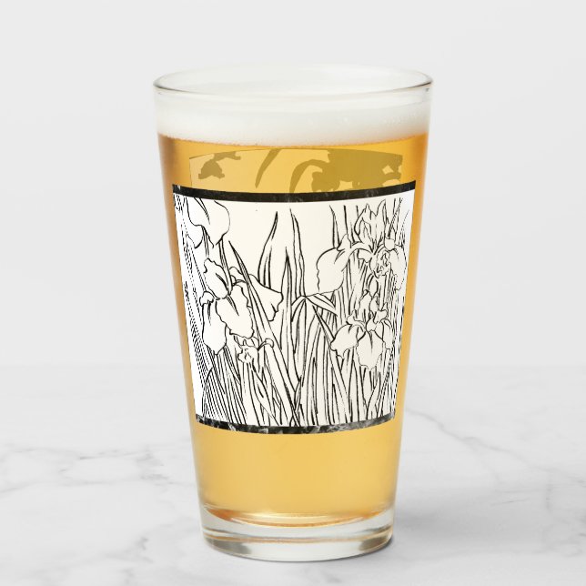Blommor skissade glasögon glaskopp (Baksida fylld)