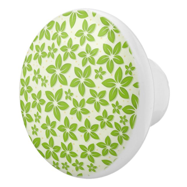 Blommor Skriv ut keramiskt skåp Knopp (Höger)