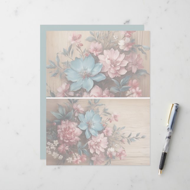 Blommor Skugga Mjuk ljus bakgrund (Fram/Back In Situ)