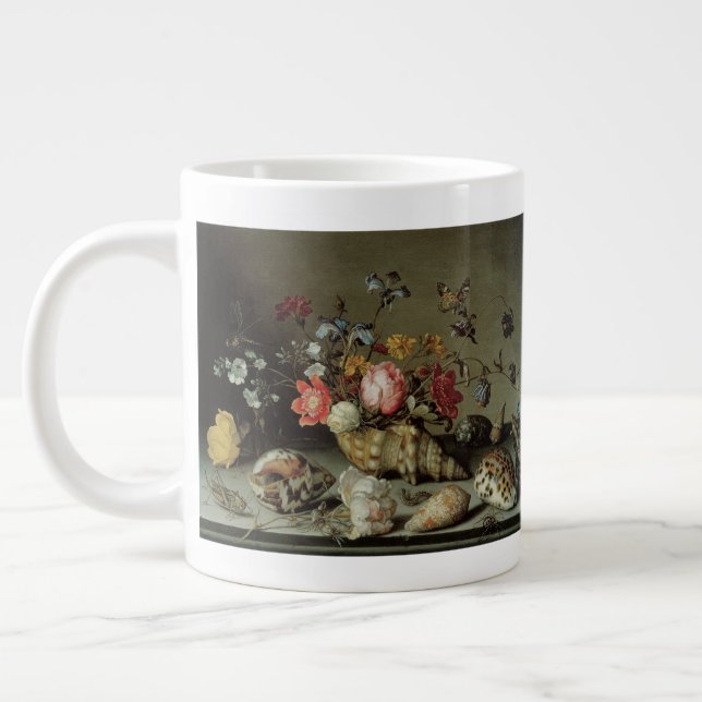 Blommor, Snäckor och Insektra Balthasar van der As Jumbo Mugg (Vänster)