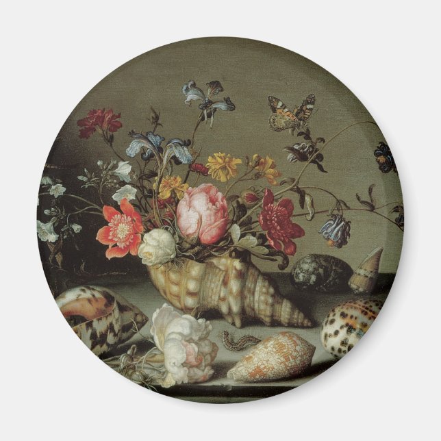 Blommor, Snäckor och Insektra Balthasar van der As Magnet (Framsidan)