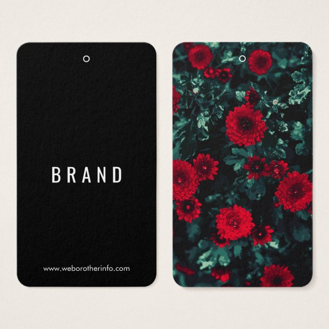 Blommor som förtjänar Märkre i Namn-fickor Visitkort (Framsida & baksida)