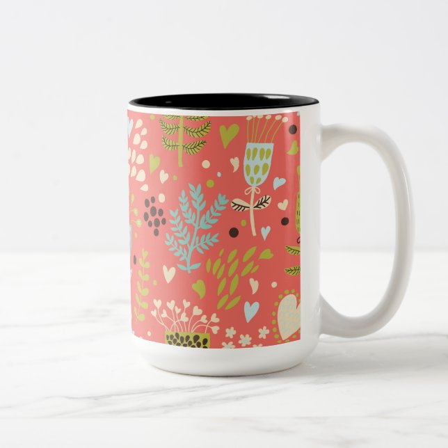 Blommor som gör dig till sjöman Två-Tonad mugg (Höger)