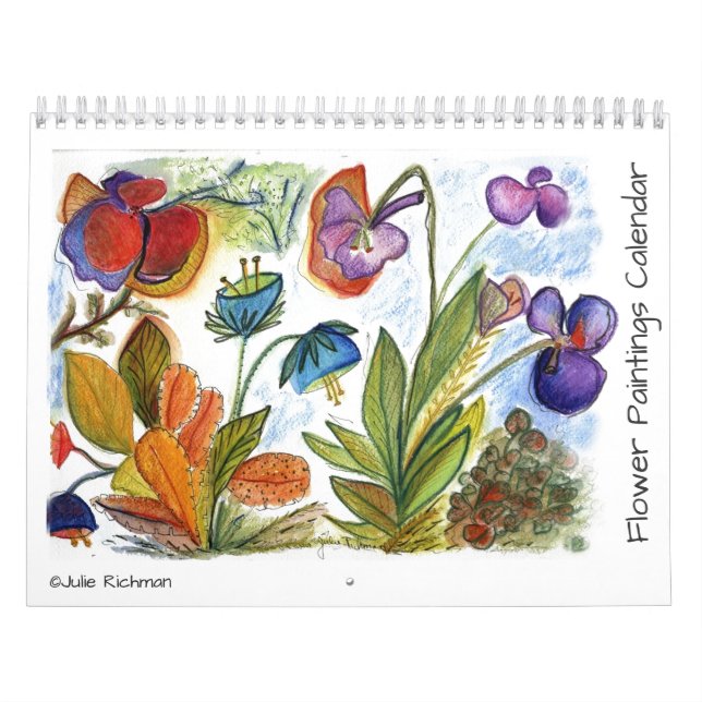 Blommor som ljusnar varje månad kalender (Omslag)