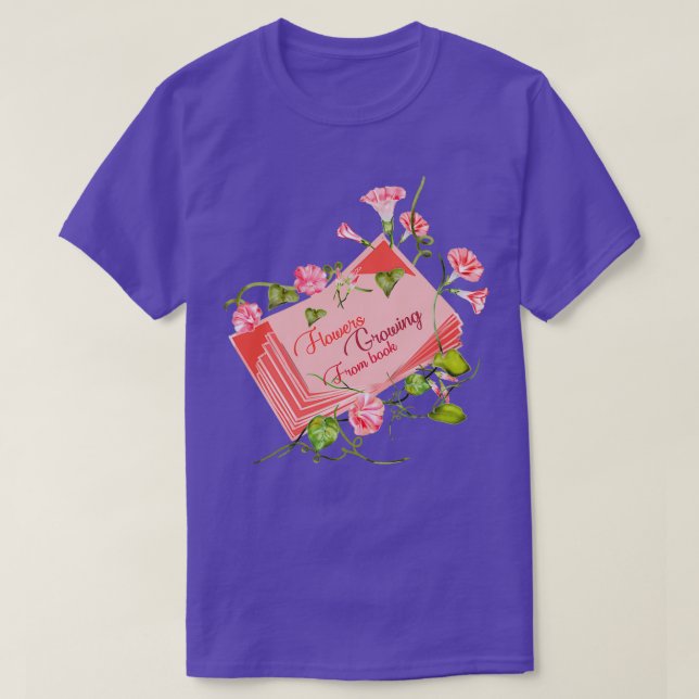 Blommor som odlas från bostaden Blommgården bok T Shirt (Design framsida)