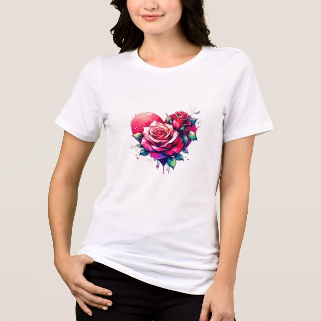 blommor som uttrycker kärlek t shirt (Framsida)