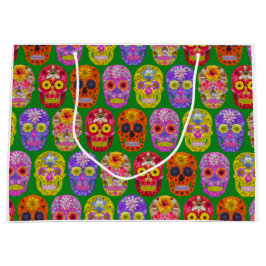 Blommor, sömlösa Döskallar Mönster 2018