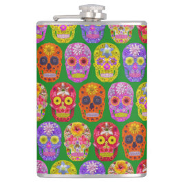 Blommor, sömlösa Döskallar Mönster 2018 Fickplunta