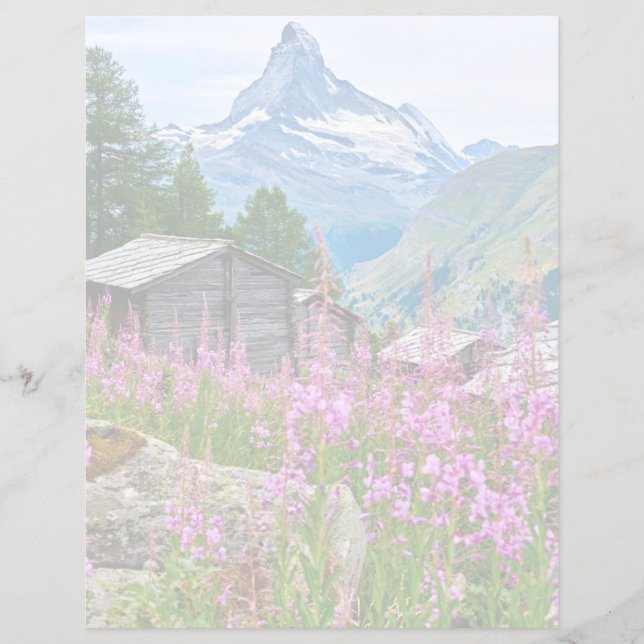 Blommor | Sommar Matterhorn Schweiz (Framsida)