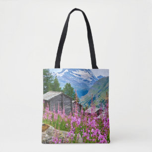 Blommor   Sommar Matterhorn Schweiz Tygkasse