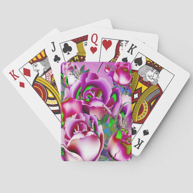 Blommor Spel Kort (Baksidan)