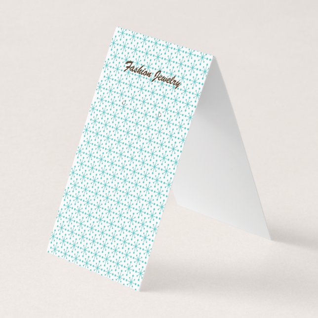 Blommor/stjärnor Tält-fetthalt-DIY Slår Visning fö Visitkort (Framsida)