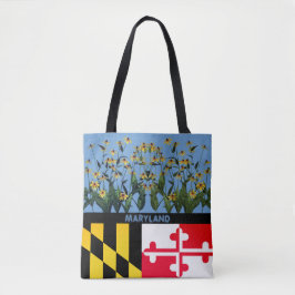 Blommor, svartögd Susan Flower MarylandTote Bag Tygkasse