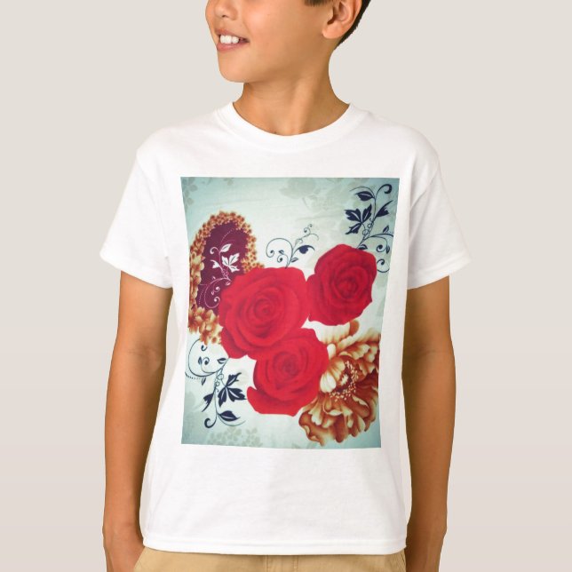 Blommor T Shirt (Framsida)