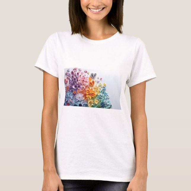 Blommor T Shirt (Framsida)