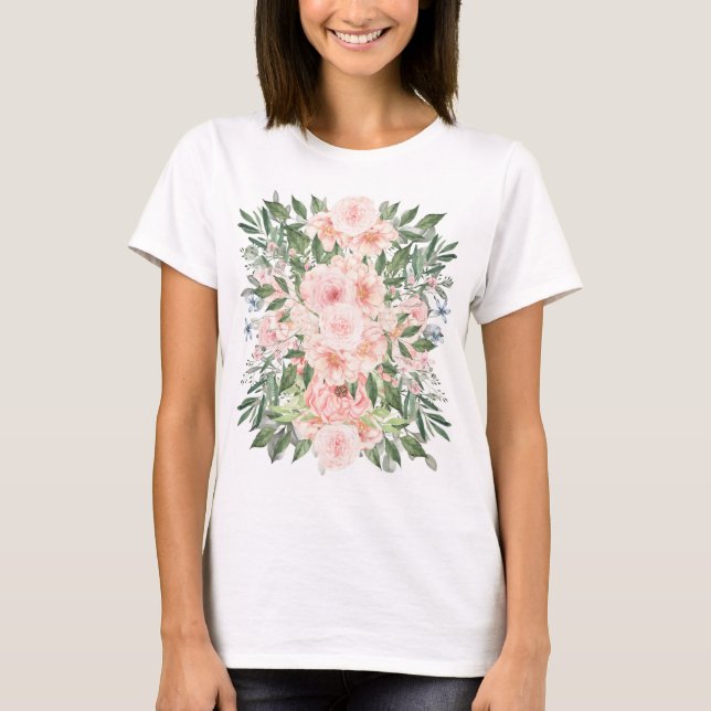 blommor t shirt (Framsida)