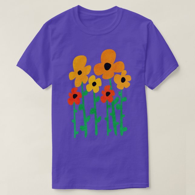 blommor t shirt (Design framsida)