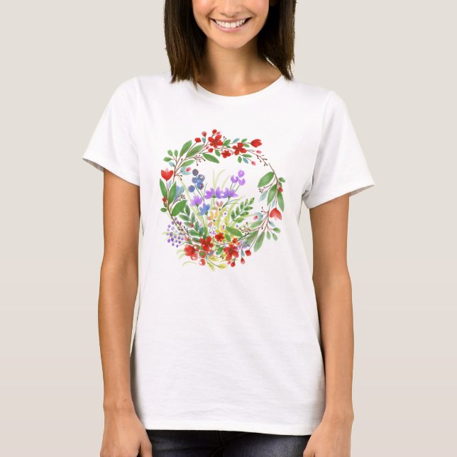 Blommor T-Shirt (Framsida)