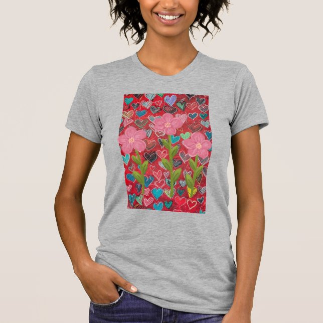blommor T-Shirt (Framsida)