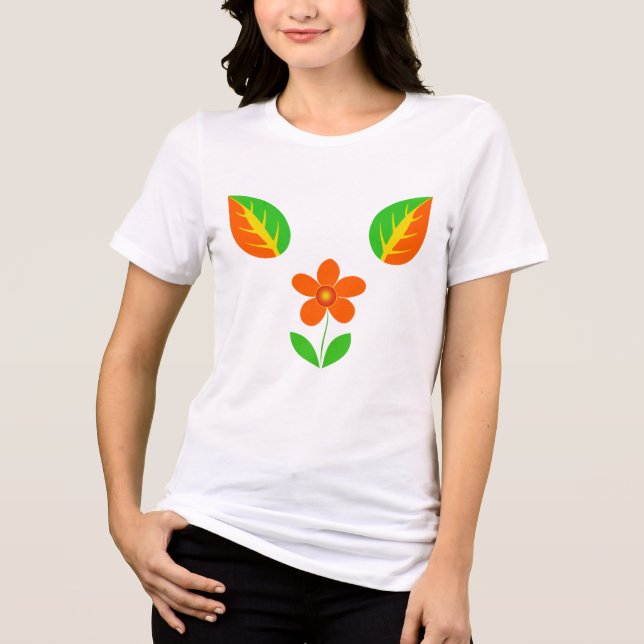 blommor t shirt (Framsida)