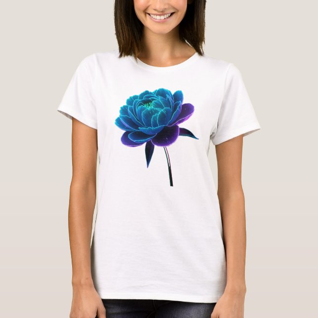 Blommor T-shirt för flickor (Framsida)
