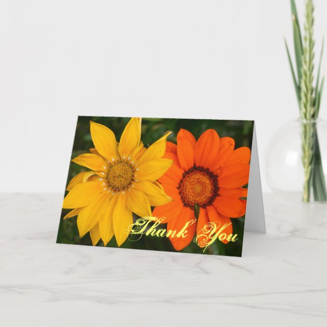 Blommor - tack för ditt kort (Framsida)