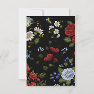Blommor Tack Kort