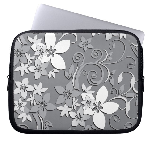 Blommor tapet 2 laptop fodral (Framsidan)