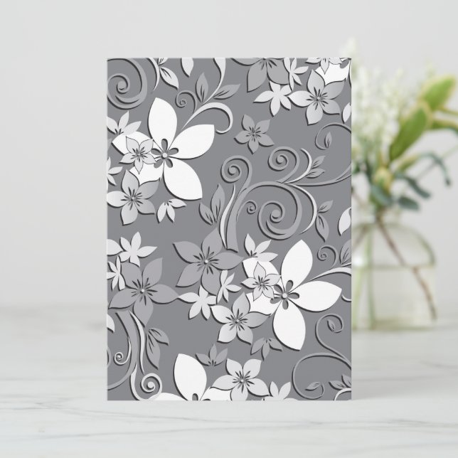 Blommor tapet 2 tack kort (Stående Fram)