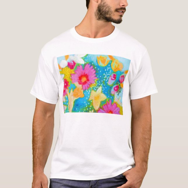 blommor tee shirt (Framsida)