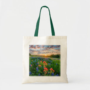 Blommor Texas Bluebonnets & Indian Paintbrush Tygkasse