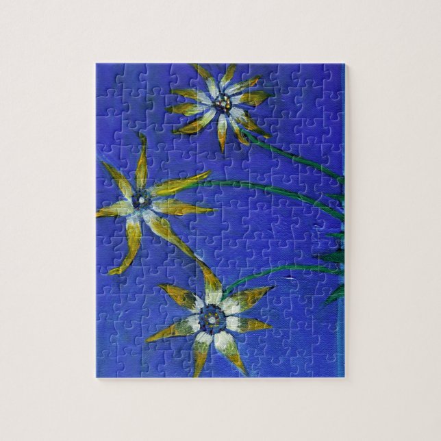 Blommor texturerad konst Pussel med presentlåda (Vertikal)