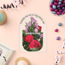 Blommor till dig - Firande kort