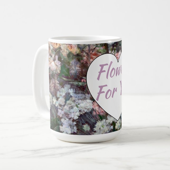Blommor till dig kaffemugg (Framsida vänster)