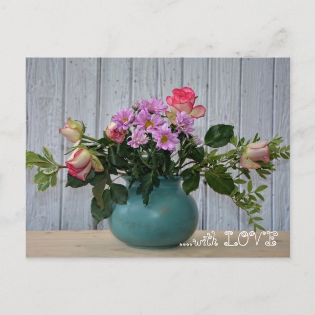 Blommor till dig ... vykort (Framsida)